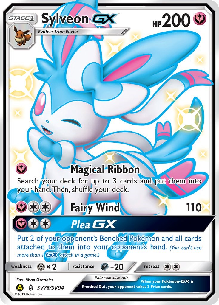 sylveon pokemon card full art Sylveon GX [HIF:SV