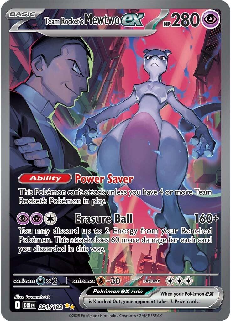 Team Rocket's Mewtwo ex - 231/182 [DRI - 231/182] – Collector's