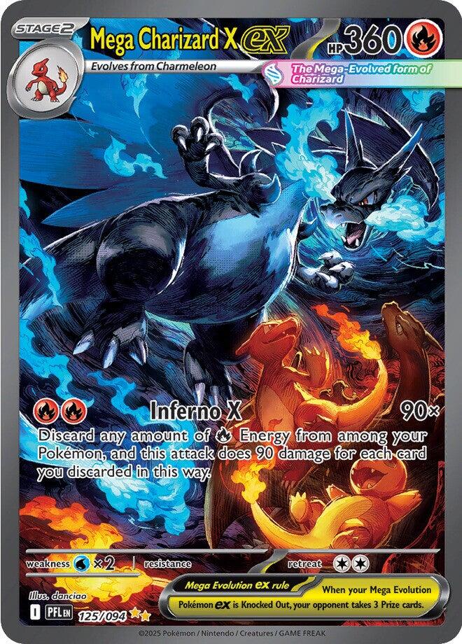 charizard pokemon card v evolution Mega Charizard X ex - 125/094 [PFL