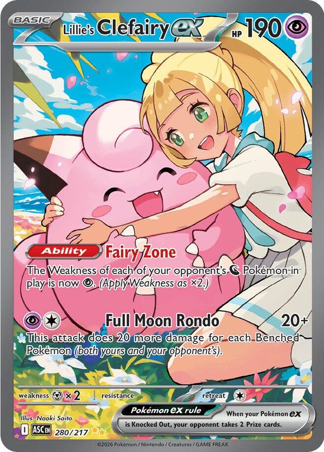 fairy cards pokemon Lillie's Clefairy ex - 280/217 [ASC