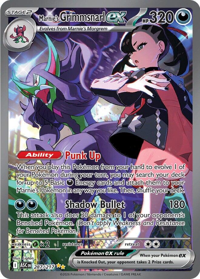 grimsnarl pokemon card Marnie's Grimmsnarl ex [ASC