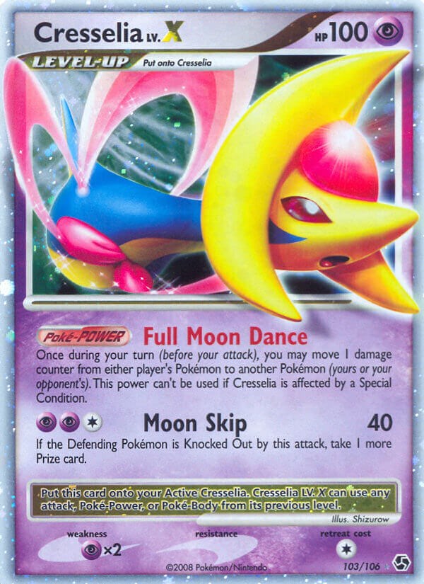 Pokemon Great Encounters Cresselia LV.X #103