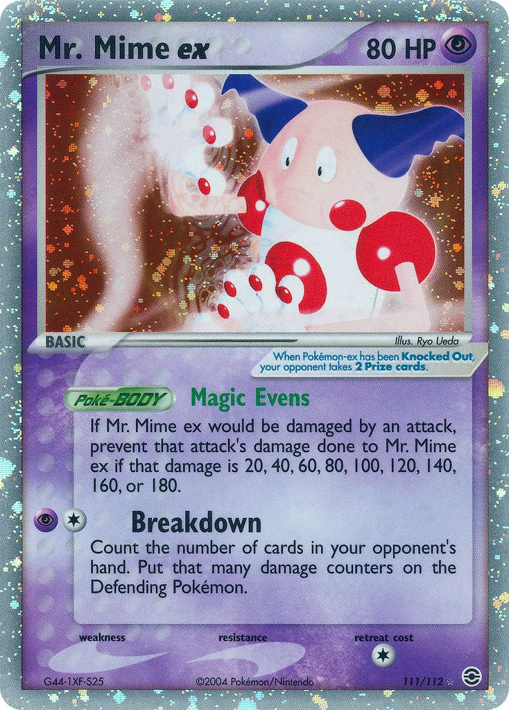 pokemon cards mr mime Mr. Mime ex - 111/112 [RG