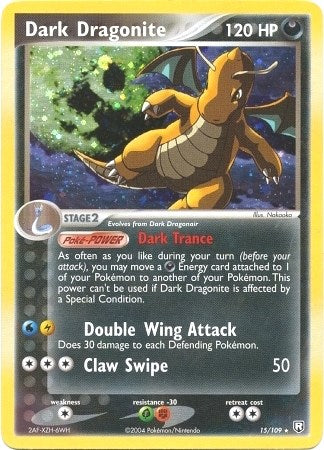 dragonite pokemon card stage 2 Dark Dragonite - 15/109 (EX Team Rocket Returns) [PR