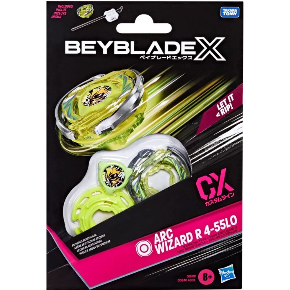 HASBRO Beyblade X Arc Wizard R 4-55LO CX Starter Pack Set