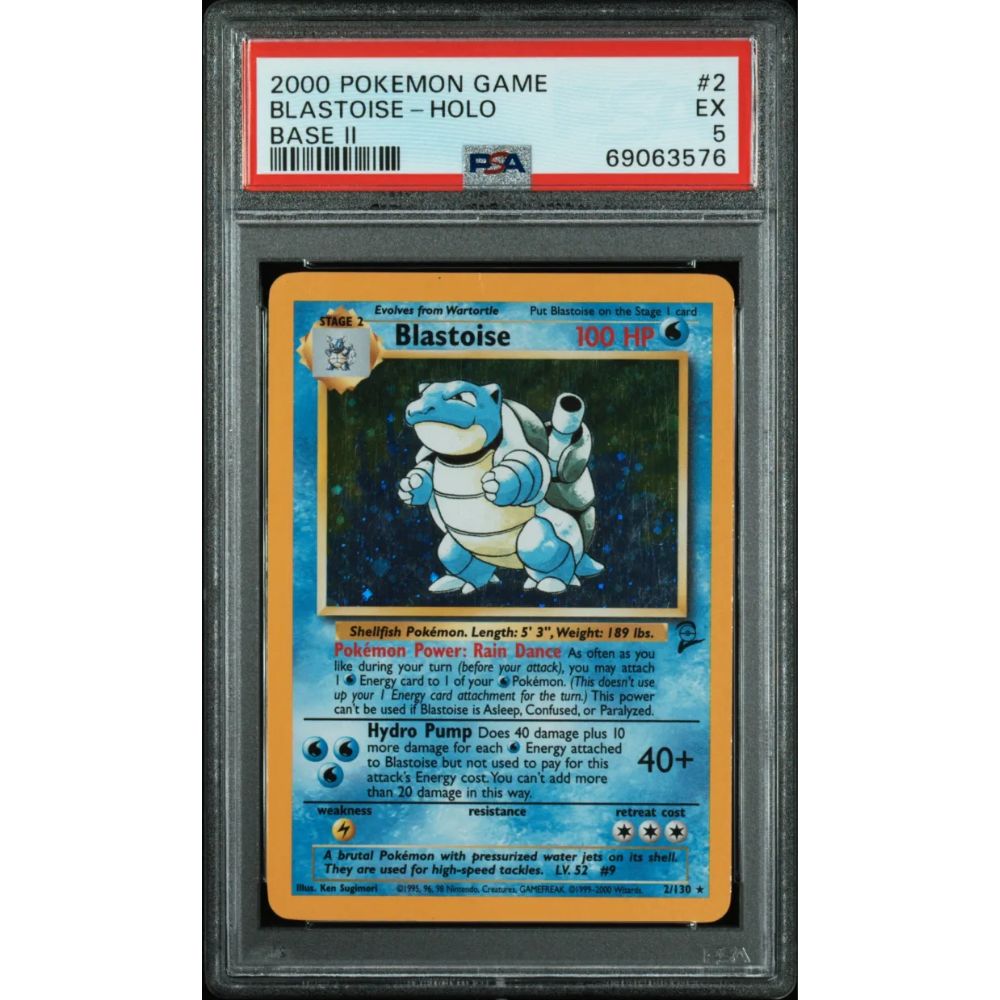 BASE SET 2- Blastoise #2 PSA 5