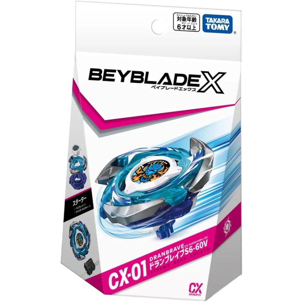 Takara Tomy Beyblade X CX-01 DranBrave S6-60V