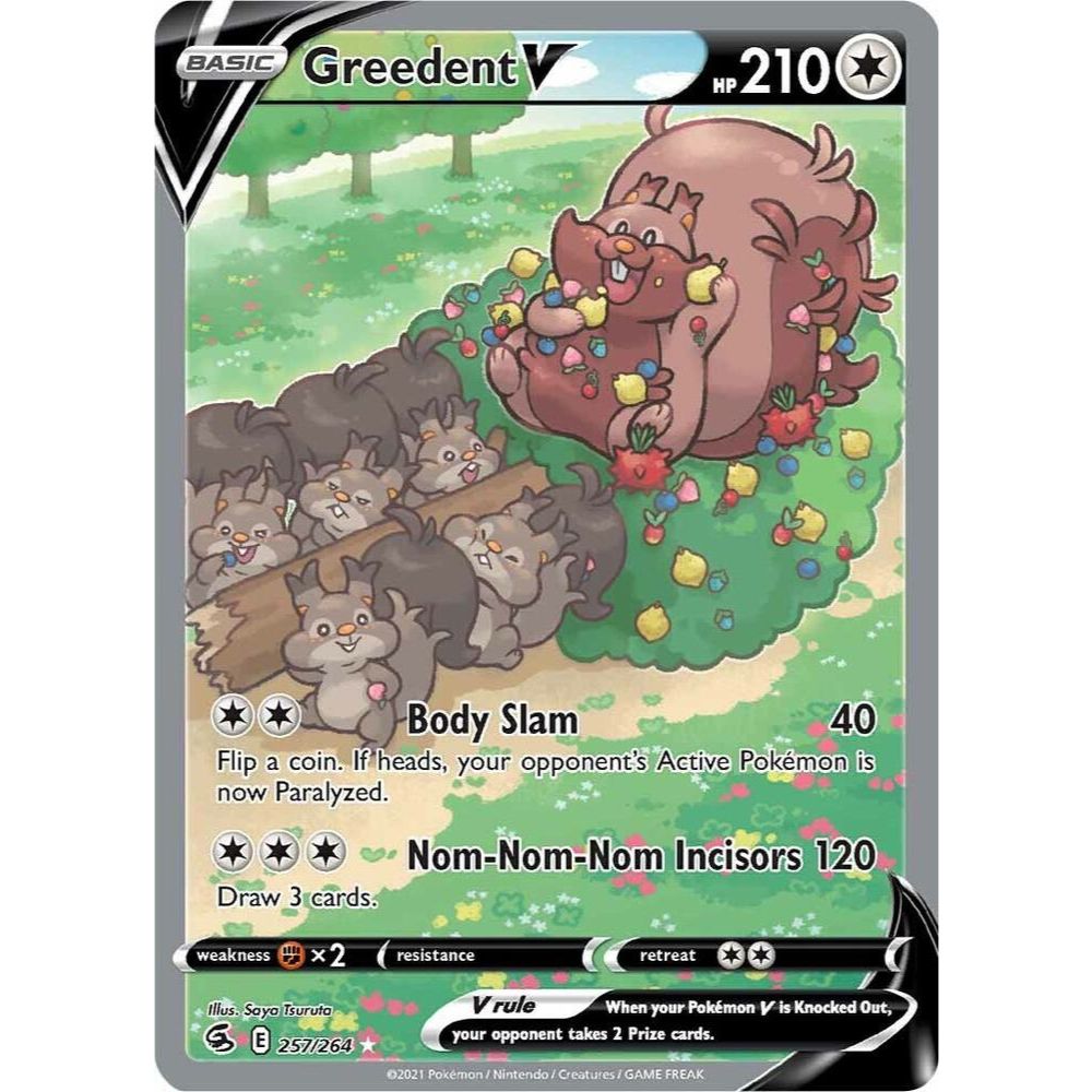 Greedent V (Alternate Full Art) 257/264 (SWSH08)