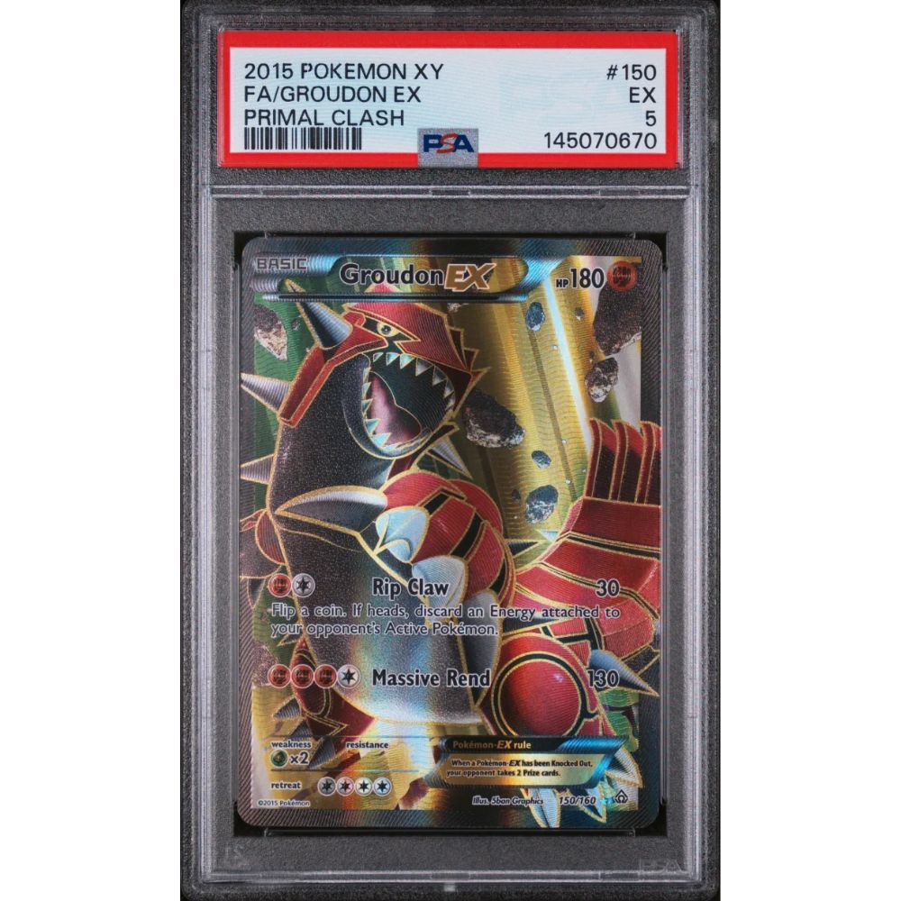 PRIMAL CLASH- Groudon EX #150 PSA 5
