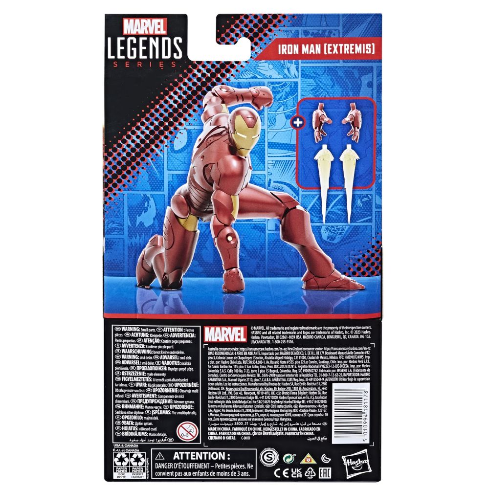 Hasbro Marvel Legends Series: Iron Man (Extremis) Marvel Classic Comic Action Figure (6”)