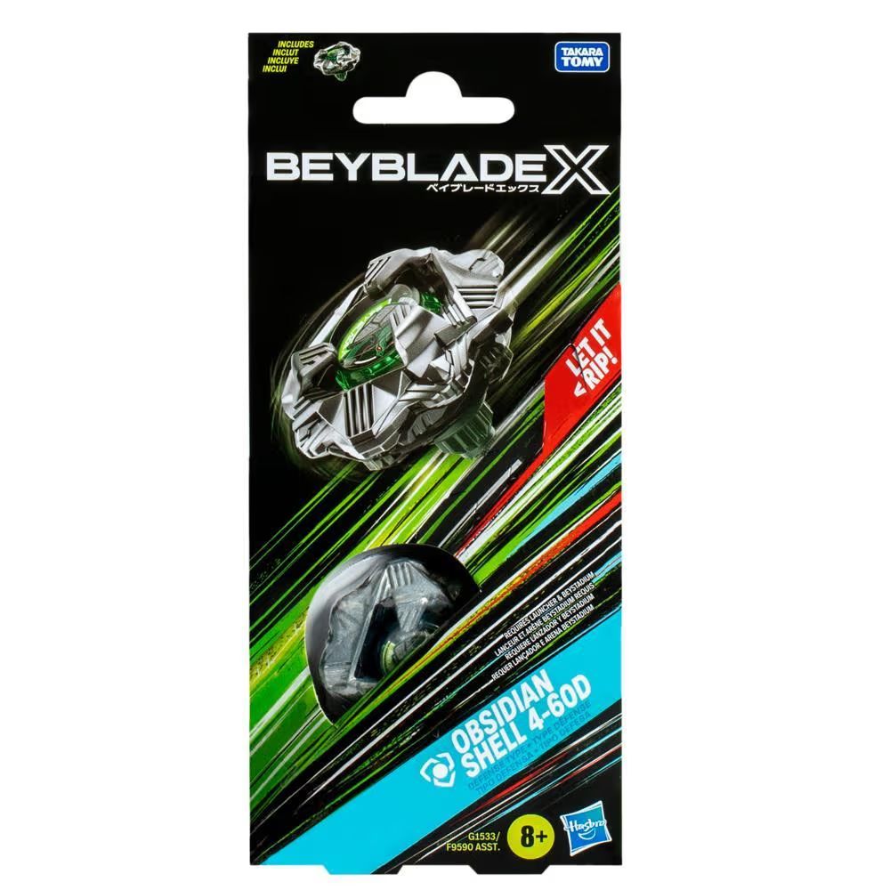 Beyblade X Obsidian Shell 4-60D Booster Pack