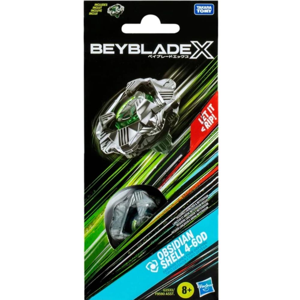 HASBRO Beyblade X Obsidian Shell 4-60D