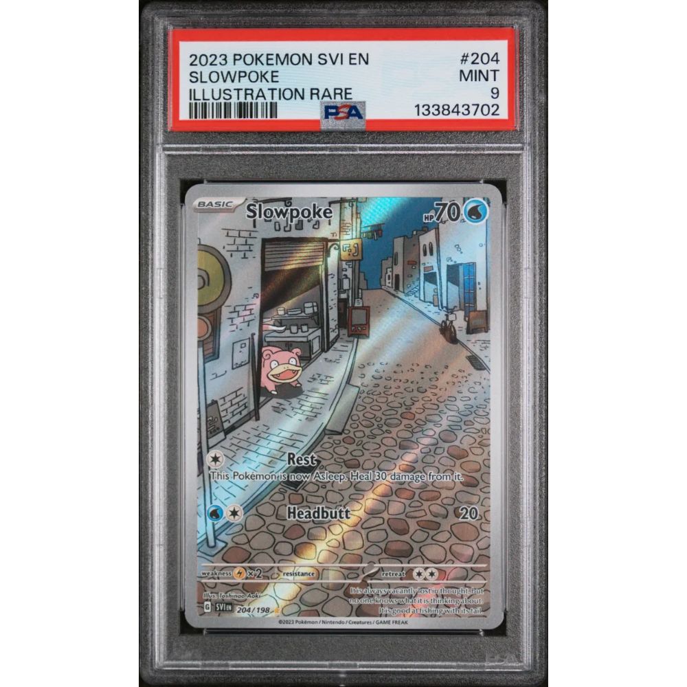 pokemon slowpoke card SV BASE- #204 PSA 9 – Collector's Destiny Type:Tidus Yuna's Guardian - Counter Blitz 000155 [1W] Headbutt (20) Weakness Best 2 Card Infinite
