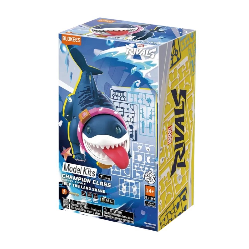 MARVEL RIVALS™ CHAMPION CLASS 12 JEFF THE LAND SHARK™ MODEL KITS | BLOKEES