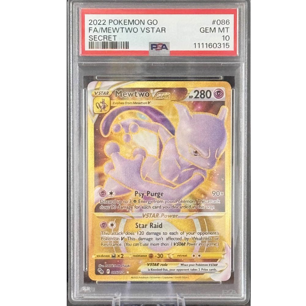 POKEMON GO - Mewtwo VSTAR 86/78 PSA 10