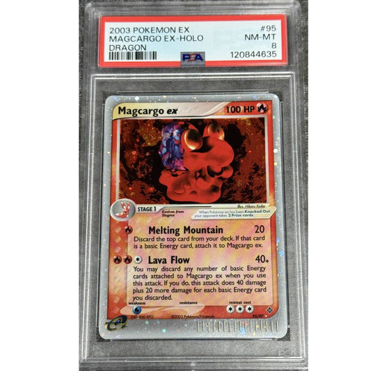 DRAGON - Magcargo ex 95/97 PSA 8