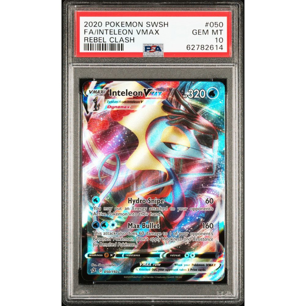 REBEL CLASH - Inteleon VMAX #050 PSA 10