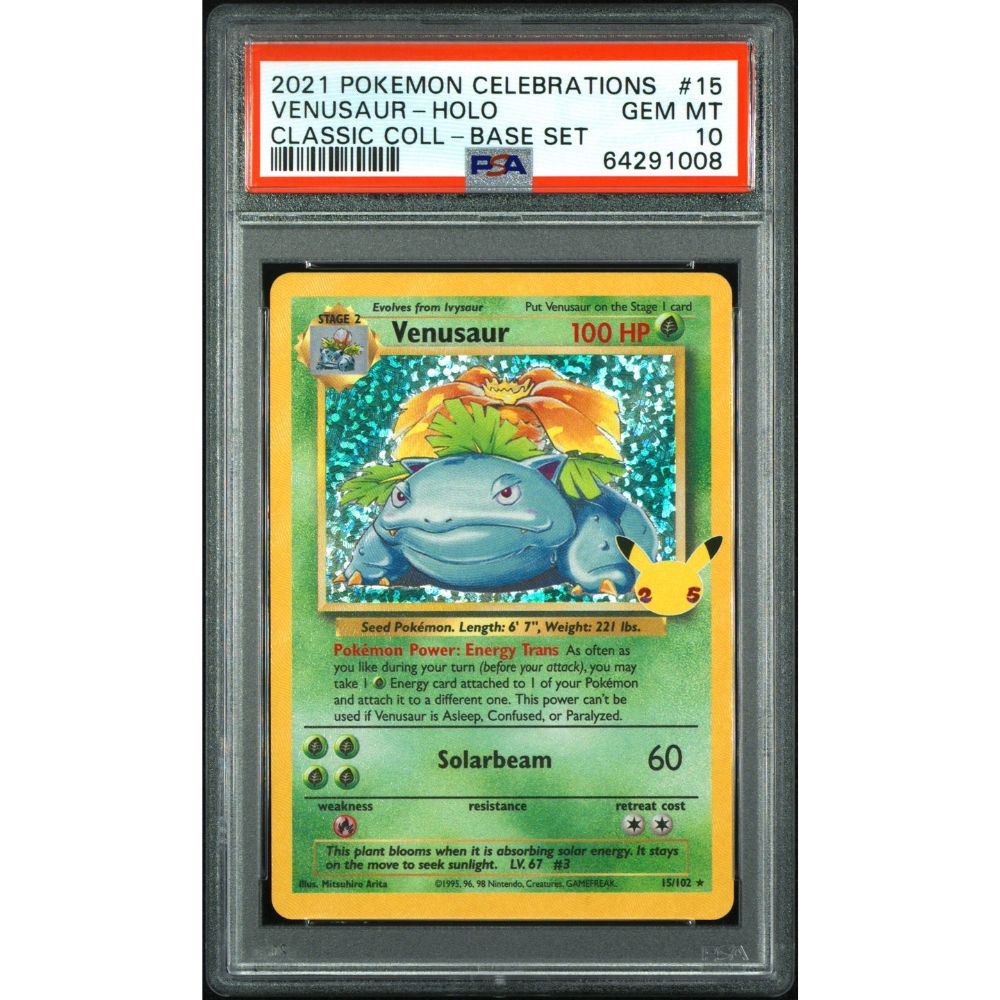CELEBRATIONS: CLASSIC COLLECTION - Venusaur #15 PSA 10