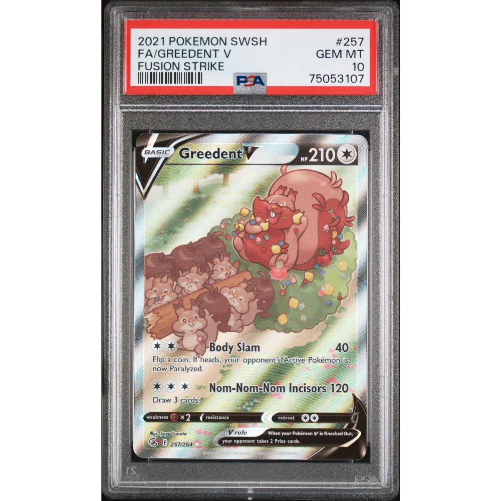 FUSION STRIKE - Greedent V #257 PSA 10