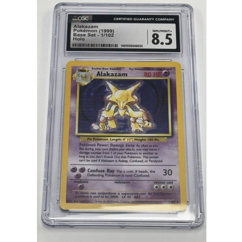 BASE SET - Alakazam #1 CGC 8.5