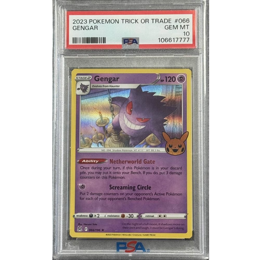 2023 TRICK OR TRADE - Gengar #066 PSA 10
