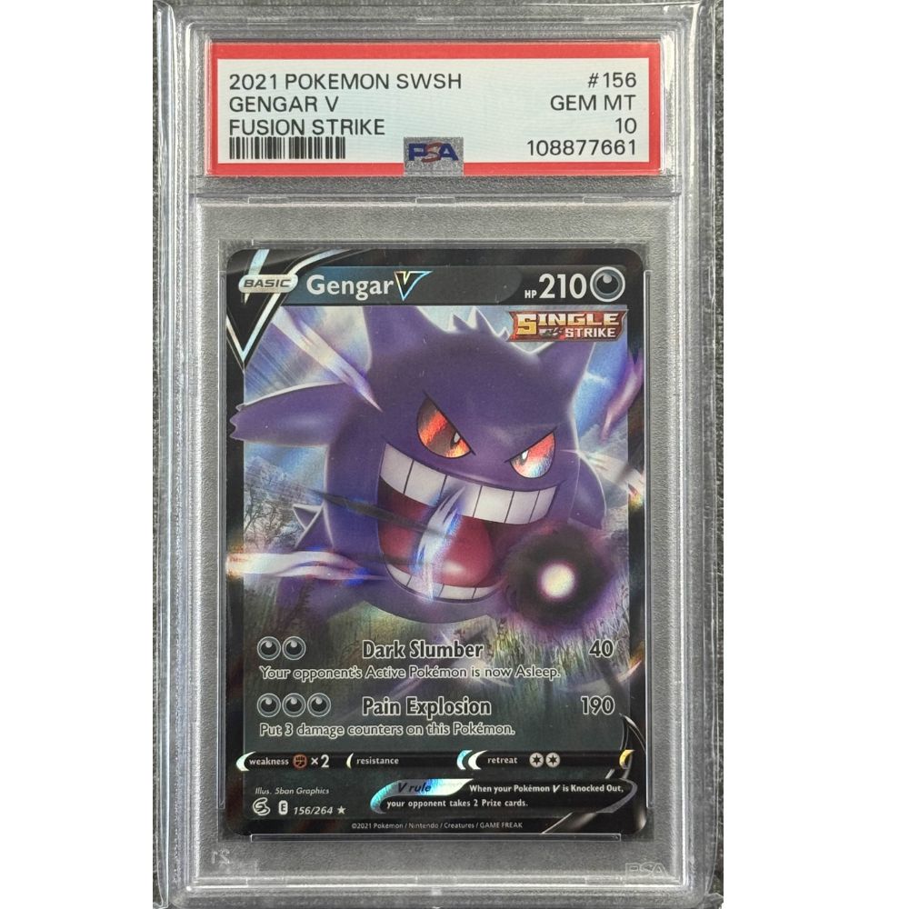 FUSION STRIKE - Gengar V 156/264 PSA 10