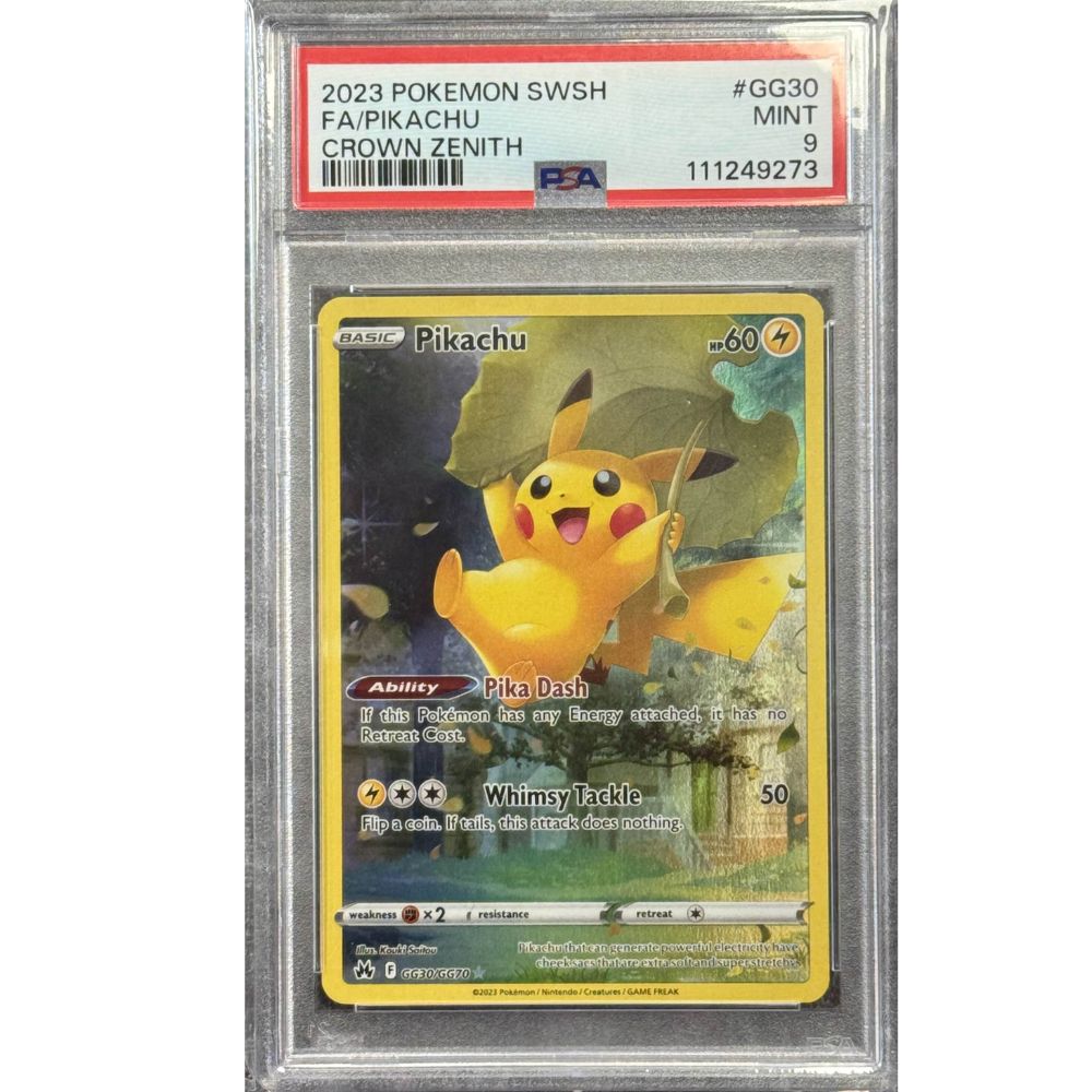 CROWN ZENITH - Pikachu GG30/GG70 PSA 9