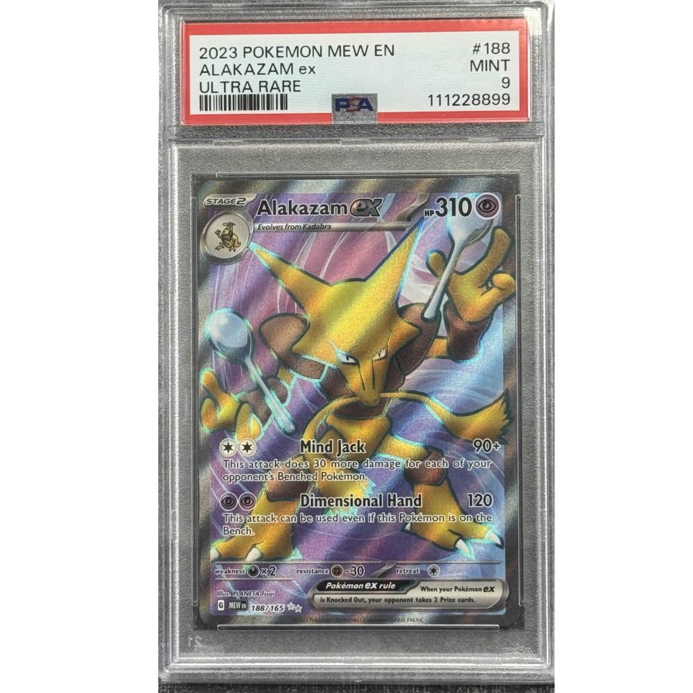 151 (MEW) - Alakazam ex 188/165 PSA 9