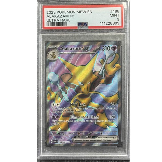 151 (MEW) - Alakazam ex 188/165 PSA 9