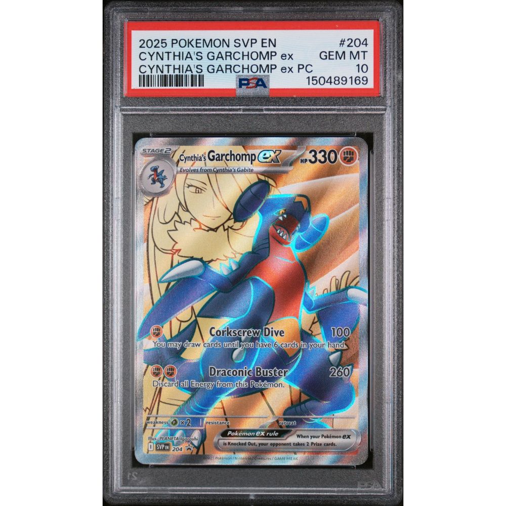 SV PROMOS - Cynthia's Garchomp ex #204 PSA 10