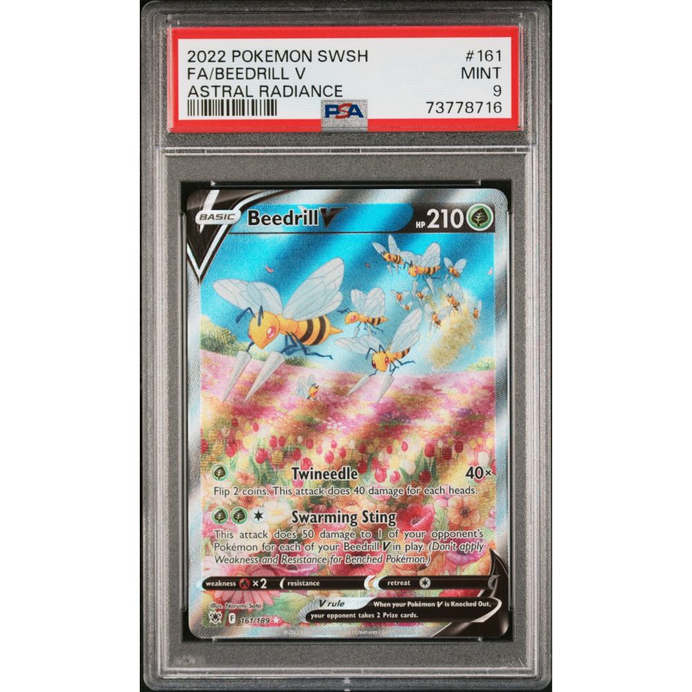 ASTRAL RADIANCE - Beedrill V #161 PSA 9