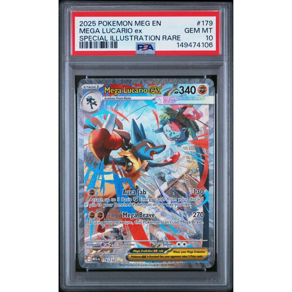 MEGA EVOLUTION - Mega Lucario ex #179 PSA 10
