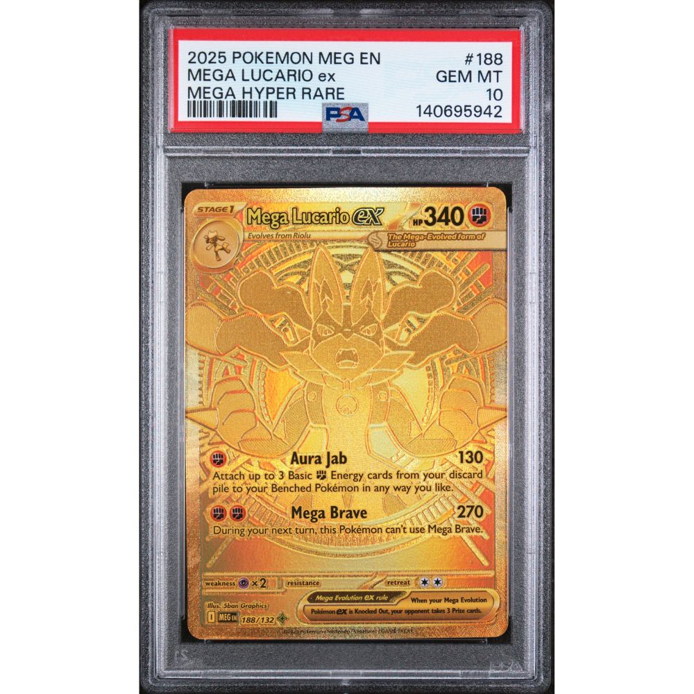 MEGA EVOLUTION - Mega Lucario ex #188 PSA 10