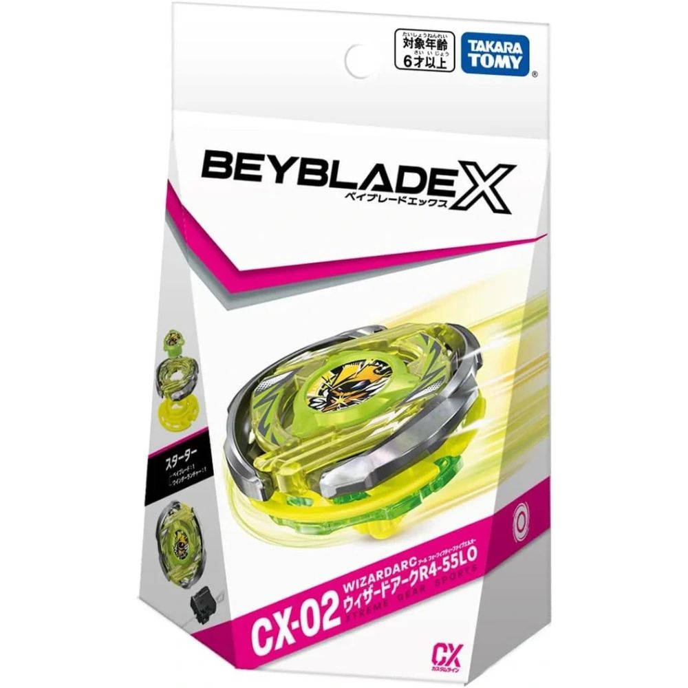 Takara Tomy Beyblade X CX-02 Starter WizardArc R4-55LO