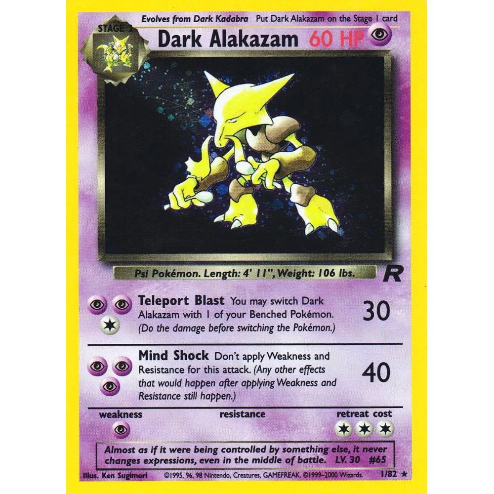 Dark Alakazam 1/82 (Team Rocket)