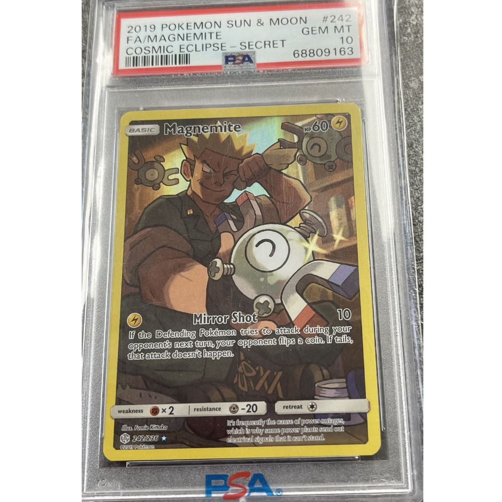 COSMIC ECLIPSE - Magnemite (Secret) 242/236 PSA 10