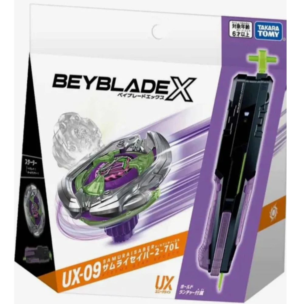 Takara Tomy Beyblade X UX-09 Samurai Saber 2-70L