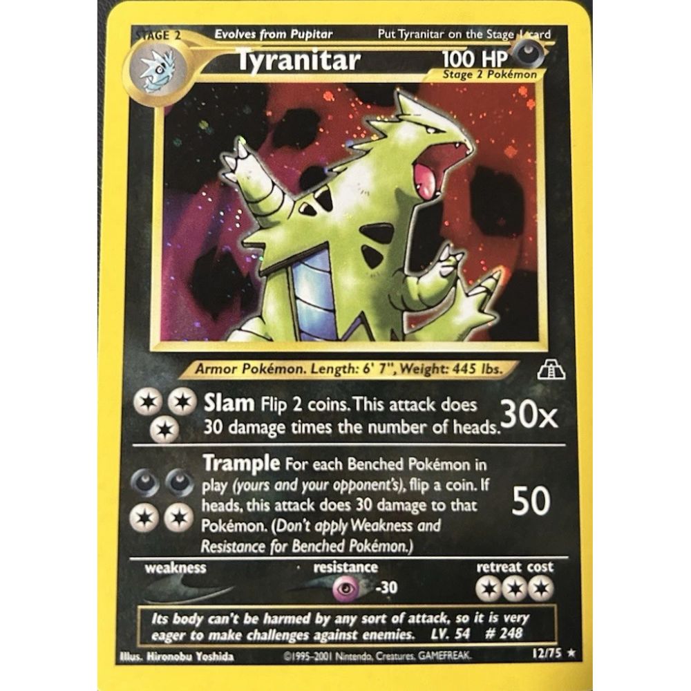 tyranitar 12/75 (neo discovery)