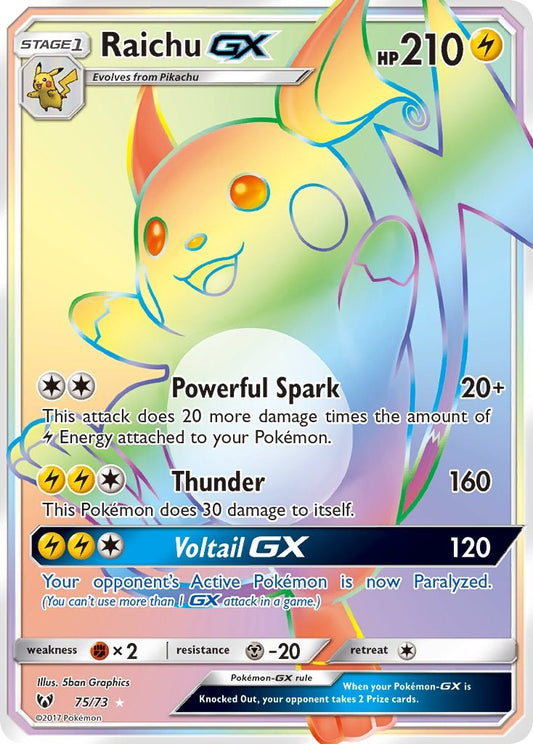 Raichu GX (Secret) [SHL - 75/73]