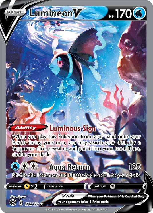 Lumineon V (Alternate Full Art) [SWSH09 - 156/172]