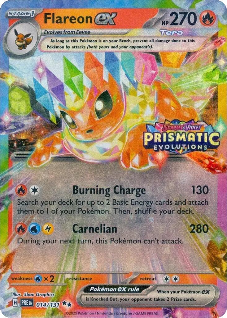Flareon ex - 014/131 (Prismatic Evolutions Stamp) [MCAP - 014/131]
