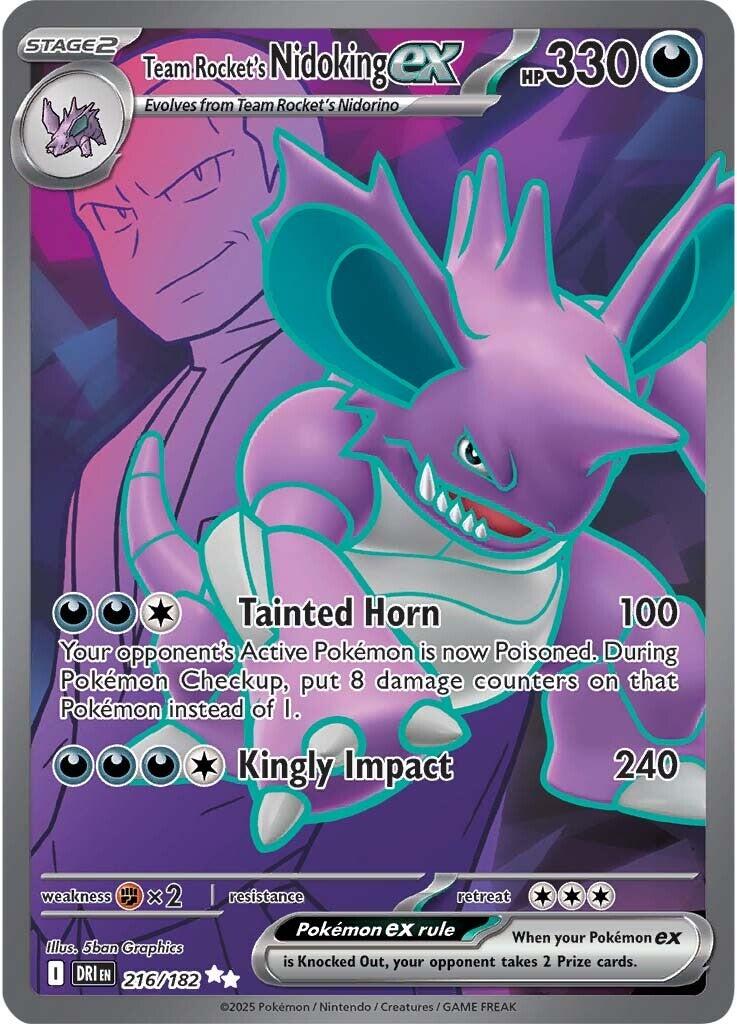 Team Rocket's Nidoking ex - 216/182 [DRI - 216/182]