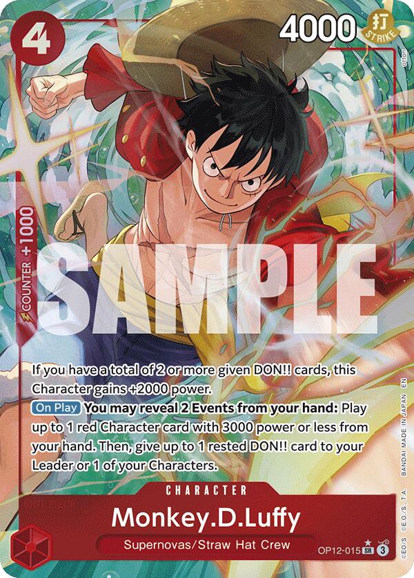 Monkey.D.Luffy (Alternate Art) [OP12 - OP12-015]