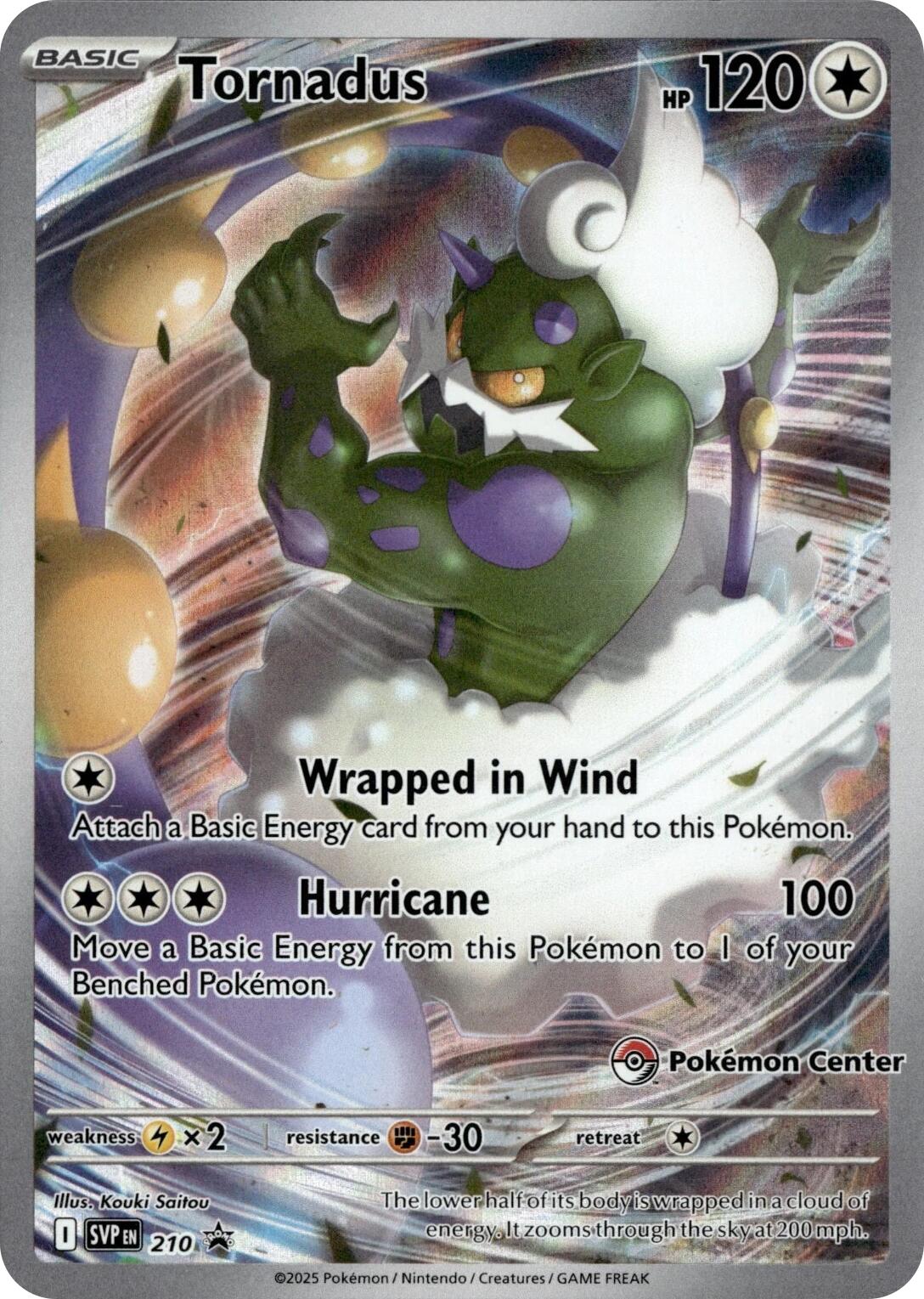 Tornadus - 210 (Pokemon Center Exclusive) [SVP - 210]
