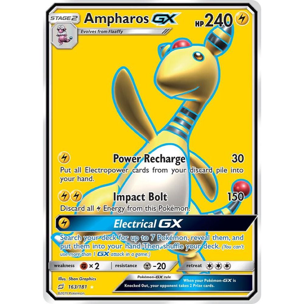 Ampharos GX (Full Art) 163/181 (TU)