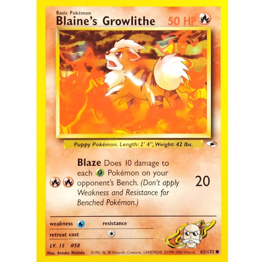 Blaine's Growlithe 062/132 (G1)