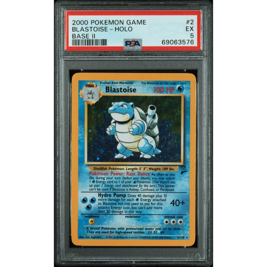BASE SET 2- Blastoise #2 PSA 5