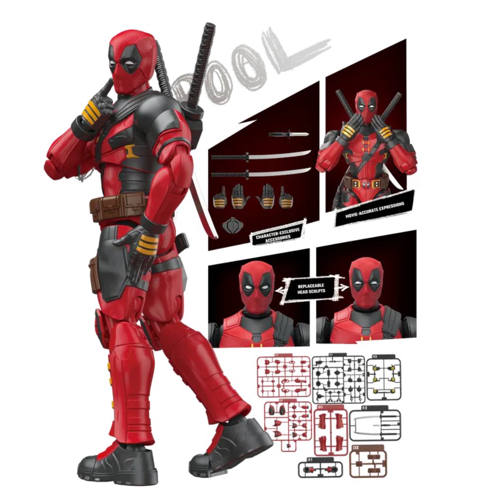 Marvel Deadpool & Wolverine Champion Class 04 Deadpool Model Kits | Blokees