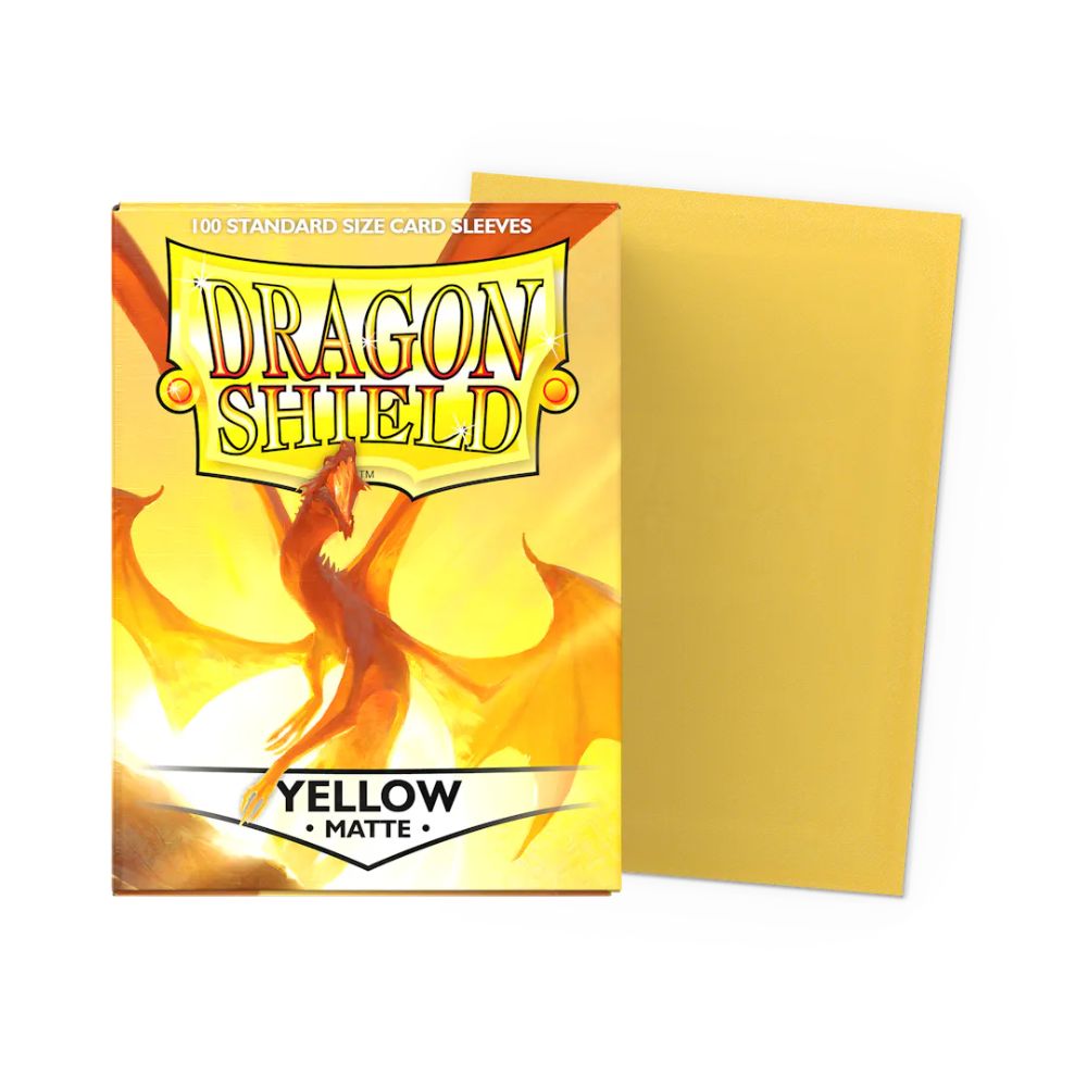 Dragon Shield Sleeves: Standard- Matte Yellow (100 ct.)