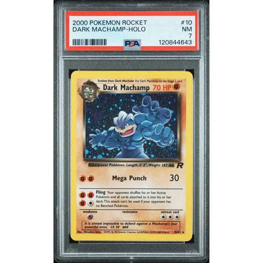 ROCKET- Dark Machamp #10 PSA 7
